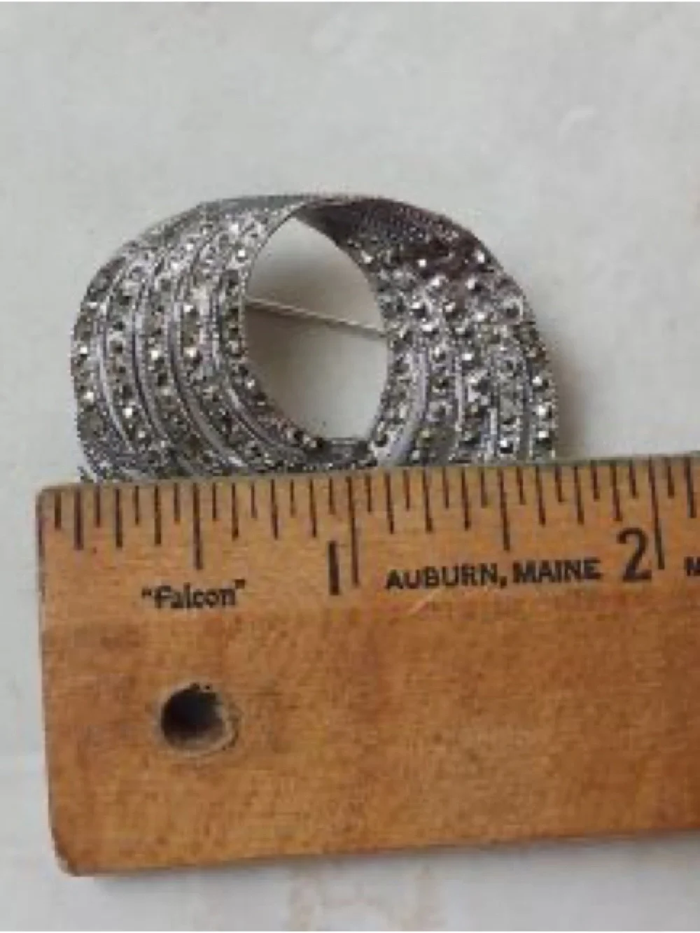 Silver Sparkly Brooch
